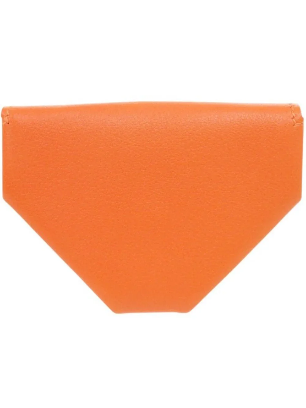 Hermes Levain Quatre Vo Garibaldi Orange Gold Coin Case